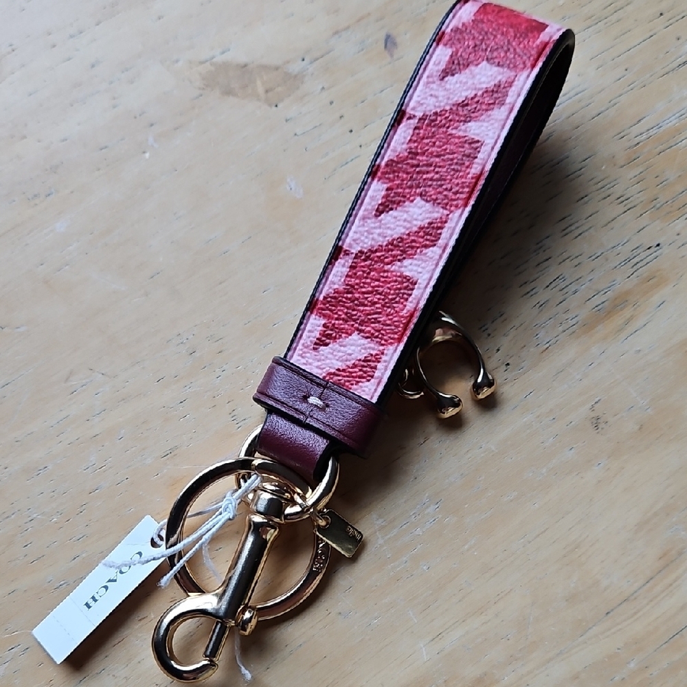 Coach Red Keychain with Durable Metal Hardware - Picture 2 of 11